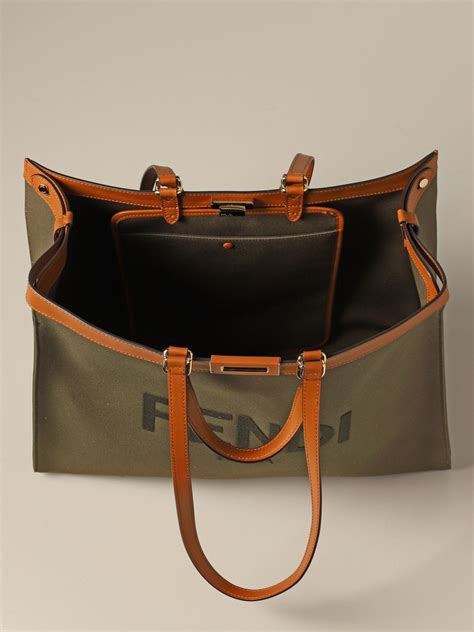 borse fendi canvas|farfetch fendi bag.